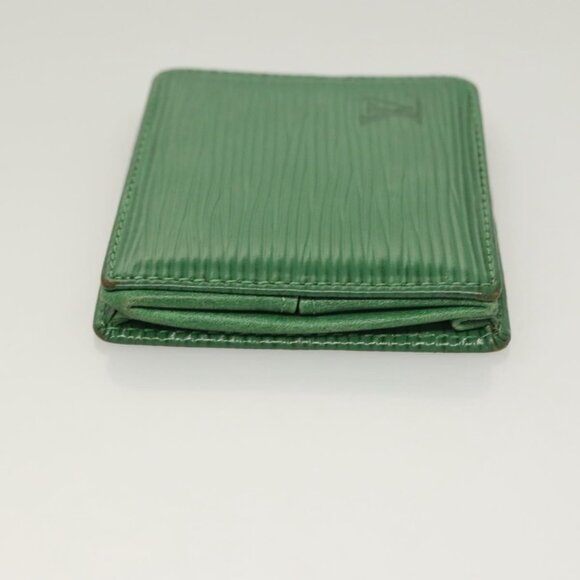 LOUIS VUITTON Epi Porte Monnaie Boite Coin Purse Green - Picture 9 of 15
